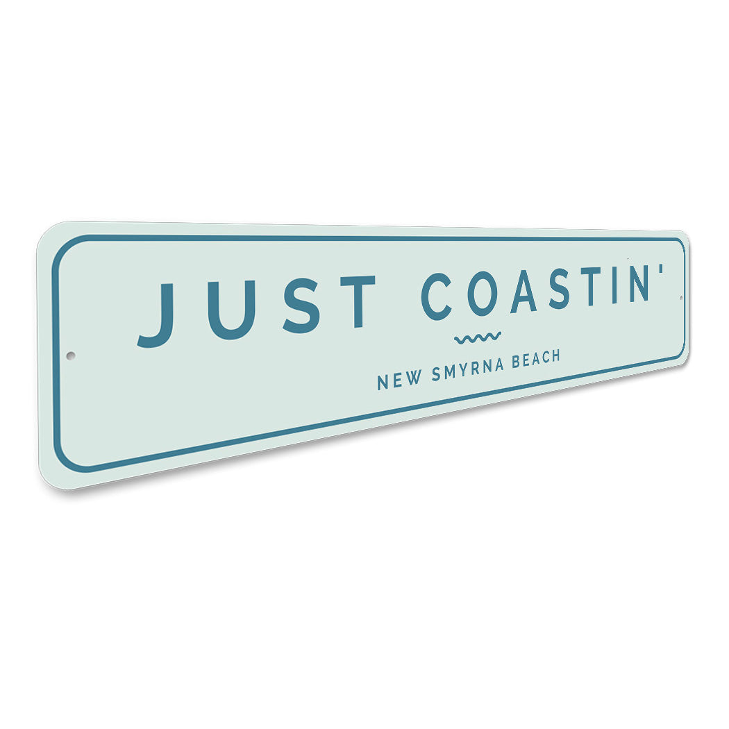 Just Coastin New Smyrna Beach Sign