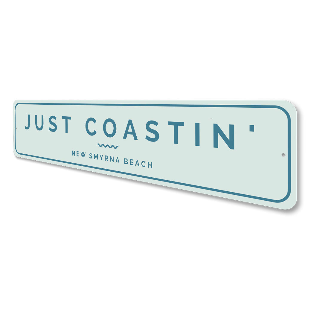 Just Coastin New Smyrna Beach Sign