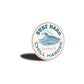 Surf Hard Chill Harder Cocoa Beach Florida Round Sign