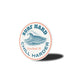 Surf Hard Chill Harder Cocoa Beach Florida Round Sign