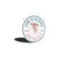 Jellyfish Gone To The Beach Don't Be Jelly Cedar Key Florida Round Sign