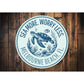 Sea More Worry Less Melbourne Beach Florida Turtle Round Sign