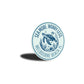 Sea More Worry Less Melbourne Beach Florida Turtle Round Sign