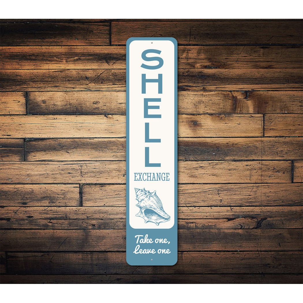 Shell Exchange Take One Leave One Conch Sign