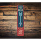 Foot Wash Sandy Toes Stop Here Arrow Vertical Sign