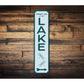 Meet Us At The Lake Dragonflies Vertical Sign