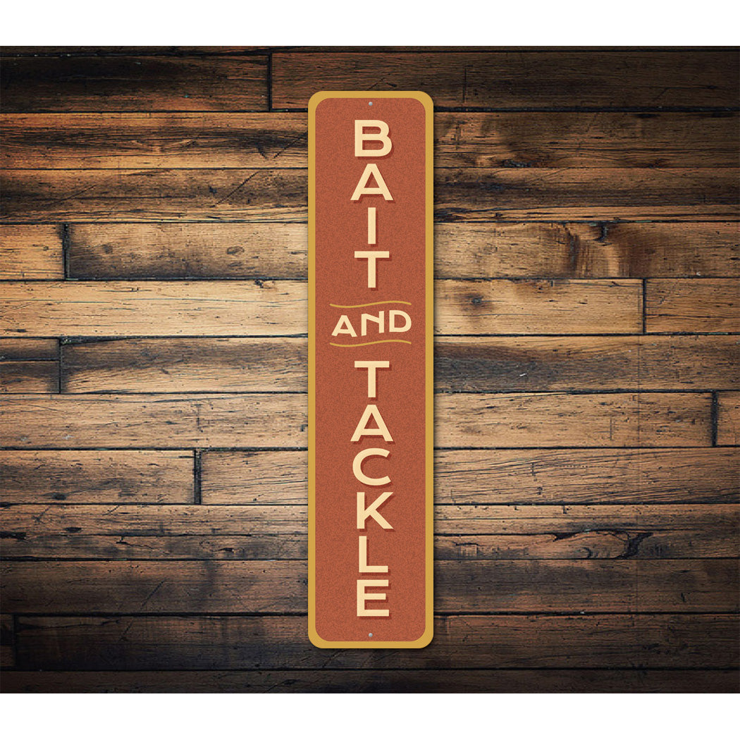 Bait And Tackle Vertical Sign