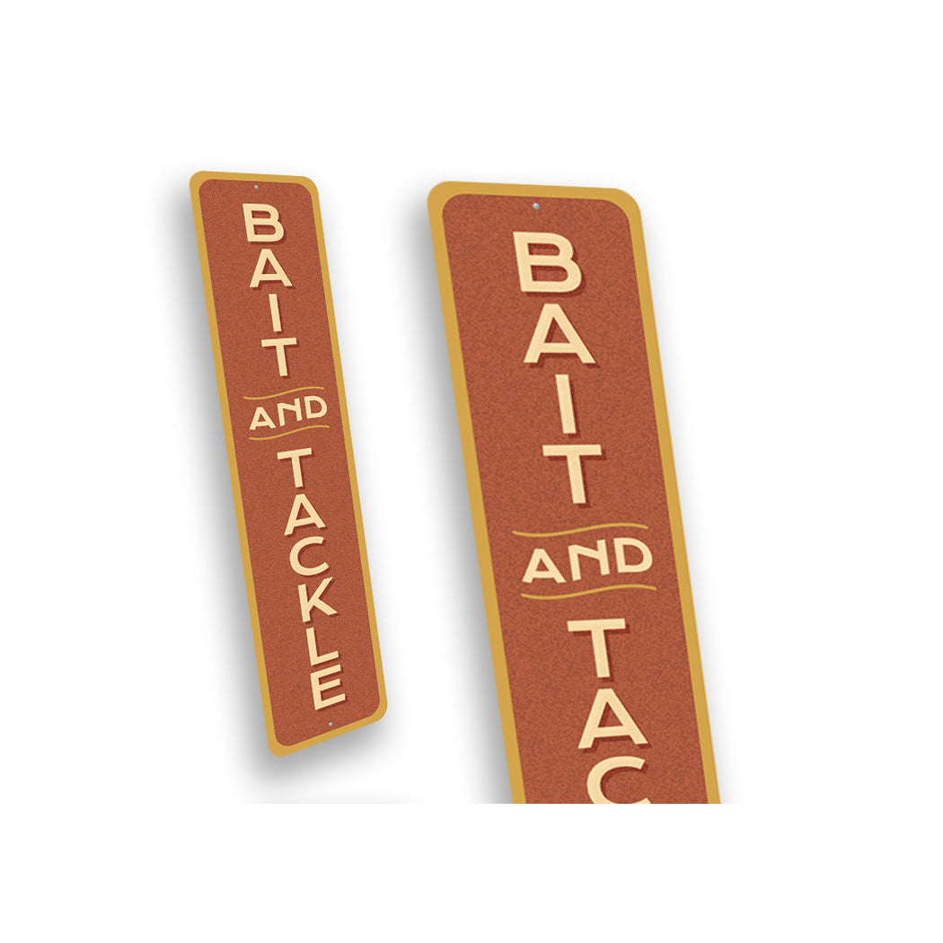 Bait And Tackle Vertical Sign