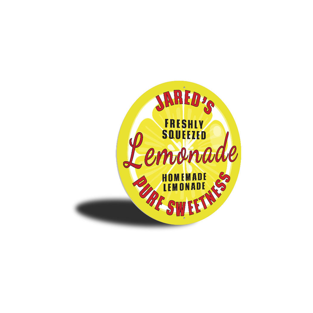 Custom Kids Lemonade Metal Sign