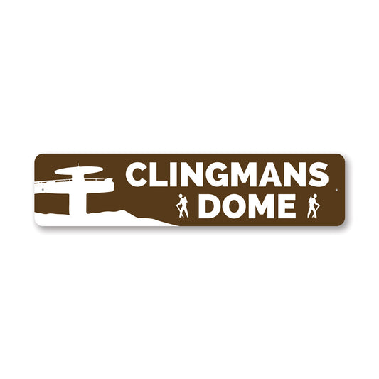 Clingmans Dome Trail Metal Sign