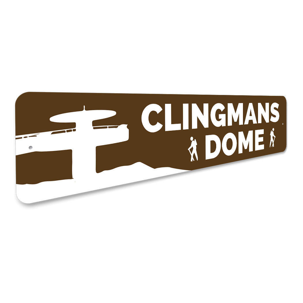 Clingmans Dome Trail Metal Sign