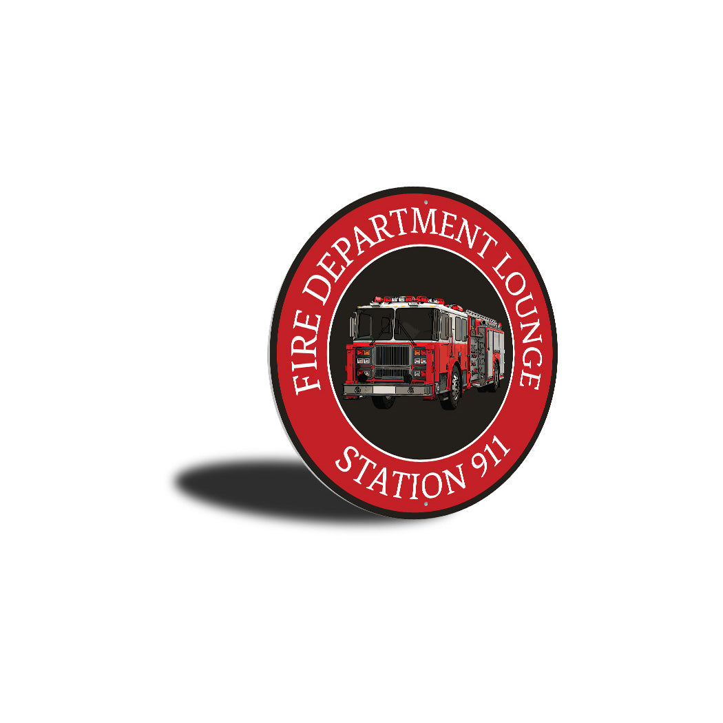 Fire Department Worker Metal Sign
