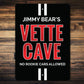 Personalized Vette Cave Chevy Corvette Sign