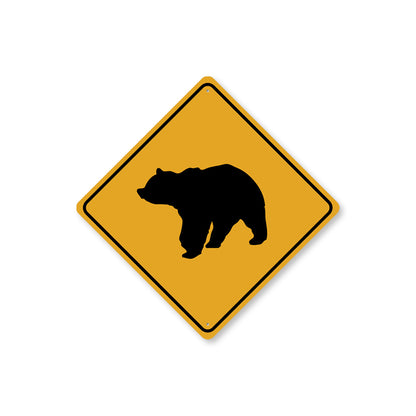 Diamond Bear Crossing Sign