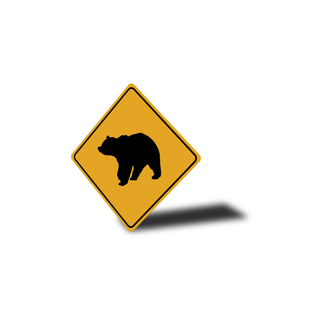 Diamond Bear Crossing Sign