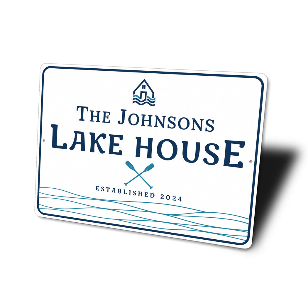 Personalized Lake House Established Year Sign