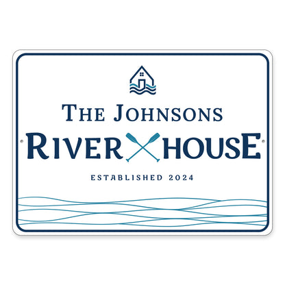 Personalized River House Established Year Sign