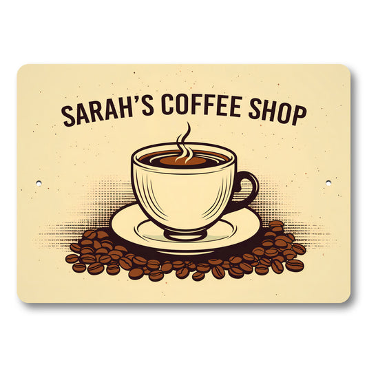 Personalized Coffee Shop Decor Sign