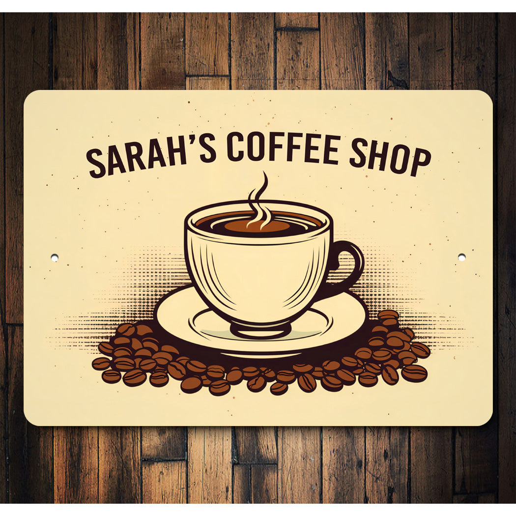 Personalized Coffee Shop Decor Sign