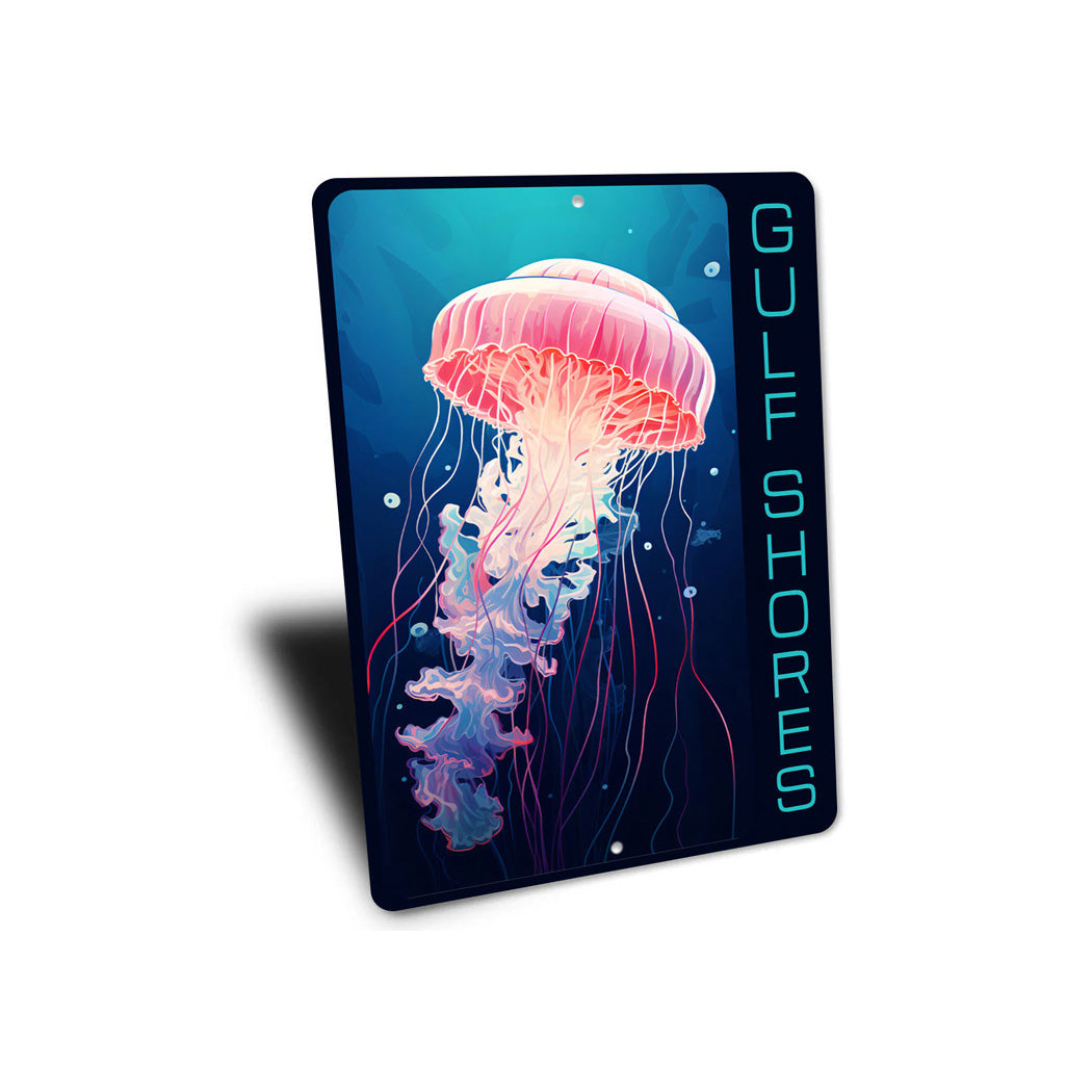 Jellyfish Gulf Shores Sign
