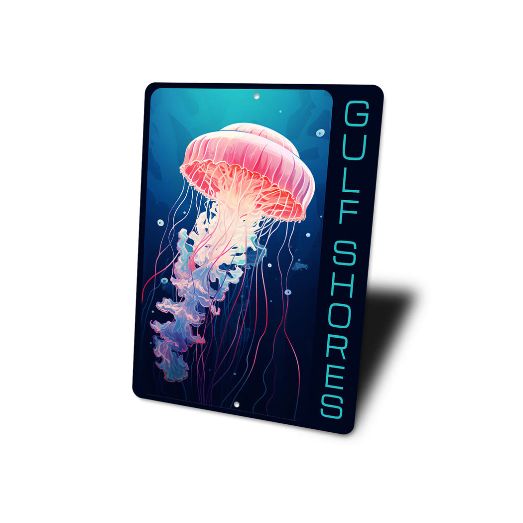 Jellyfish Gulf Shores Sign