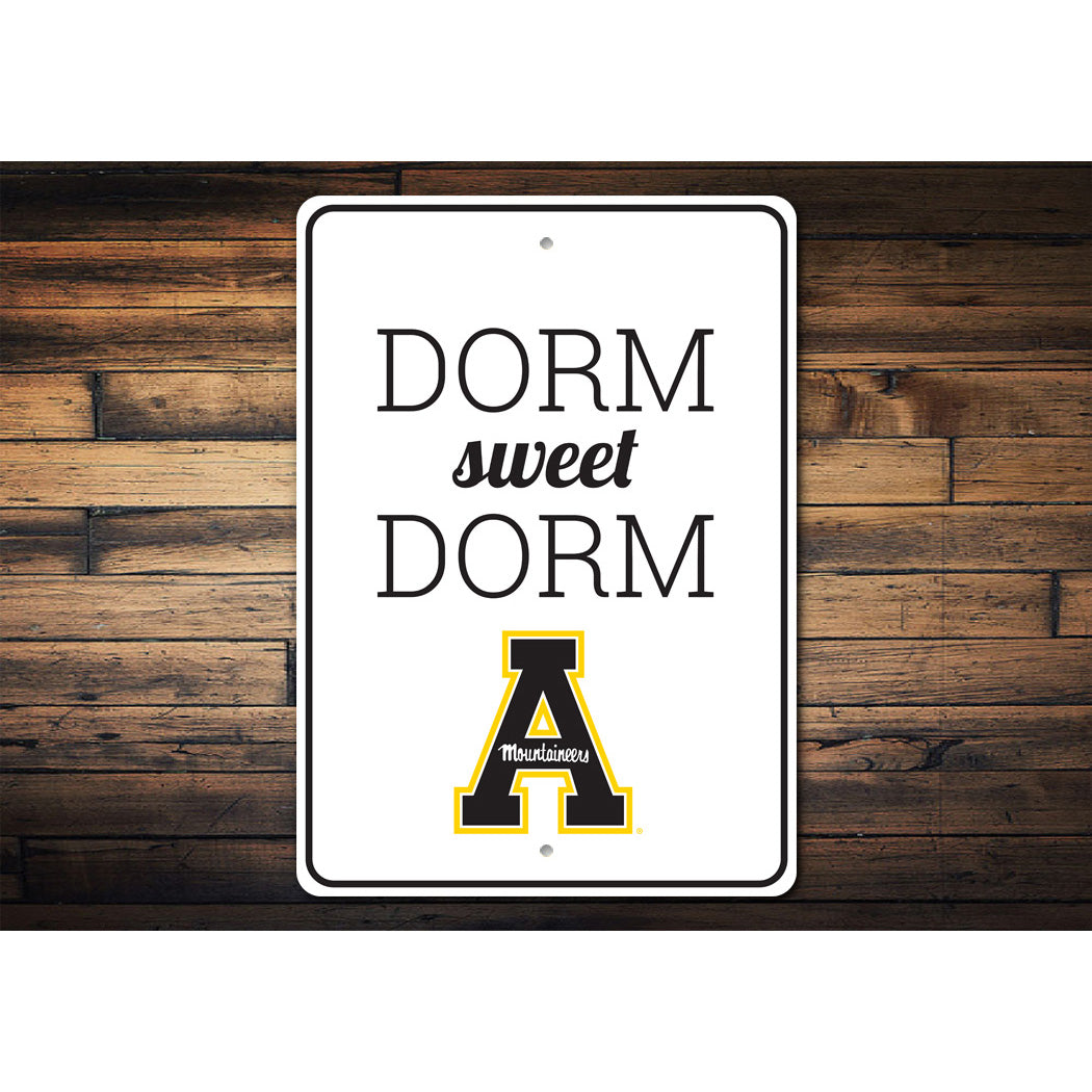 Dorm Sweet Dorm Appalachian Mountaineers App State Sign