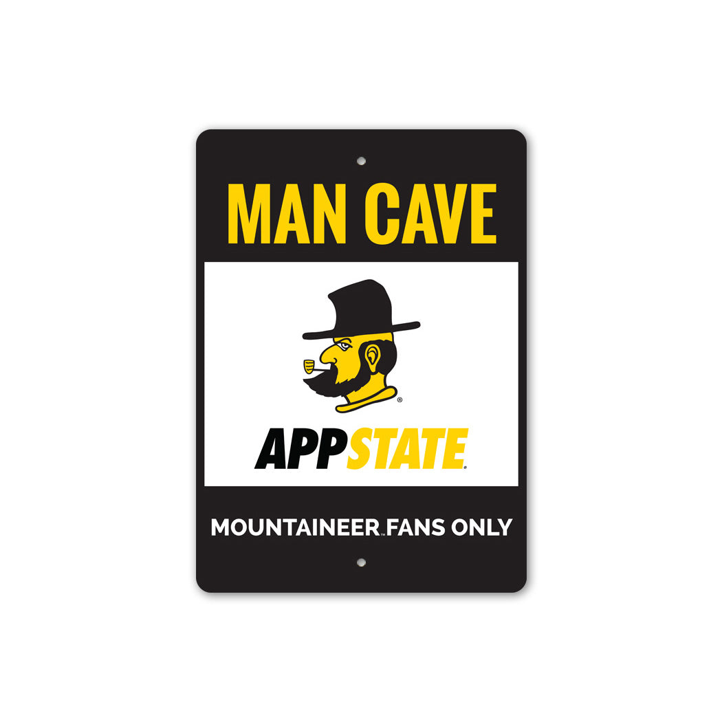 Appalachian State Man Cave Mountaineer Fans Only Sign