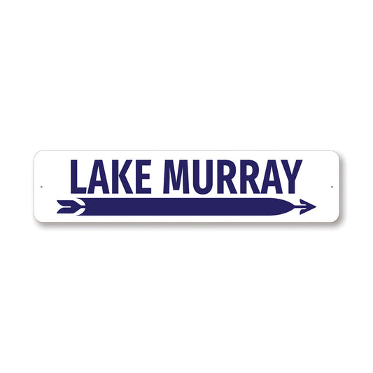 Lake Murray Arrow Direction Decor Sign