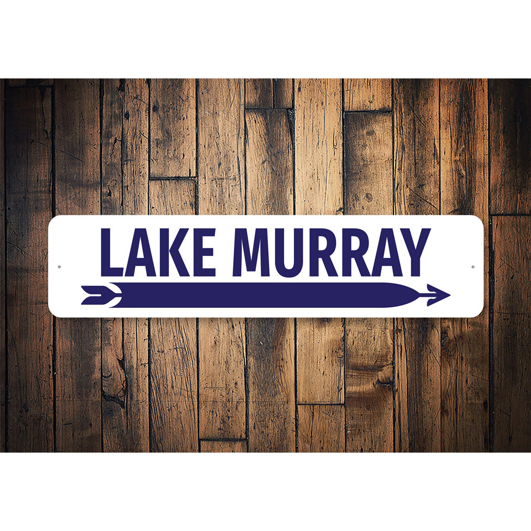 Lake Murray Arrow Direction Decor Sign