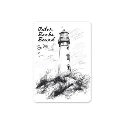 Outer Banks Bound North Carolina Lighthouse Sign