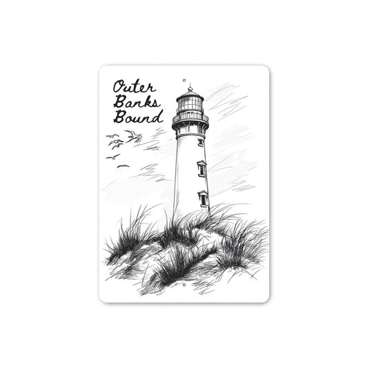 Outer Banks Bound North Carolina Lighthouse Sign