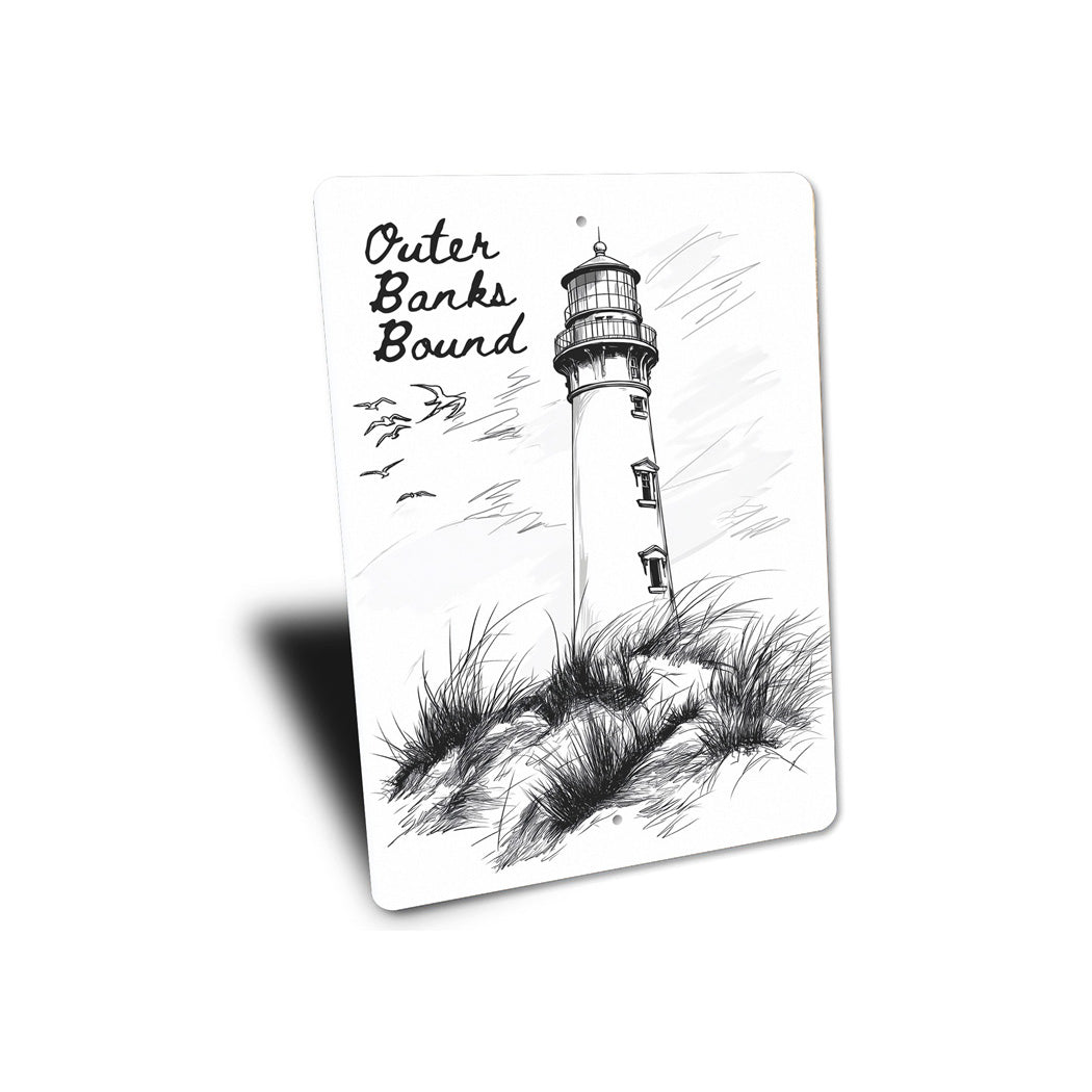 Outer Banks Bound North Carolina Lighthouse Sign