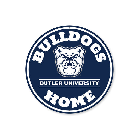 Butler University Bulldogs Home Round Sign
