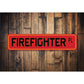 Firefighter PL Street Sign