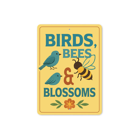 Birds Bees And Blossoms Garden Sign