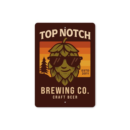 Top Notch Brewing Company Craft Beer Sign