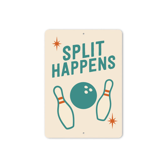 Split Happens Bowling Sign