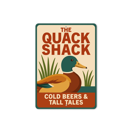 The Quack Shack Cold Beers And Tall Tales Sign