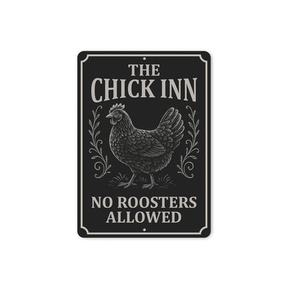 The Chick Inn Farmhouse Sign - Funny Chicken Coop Art