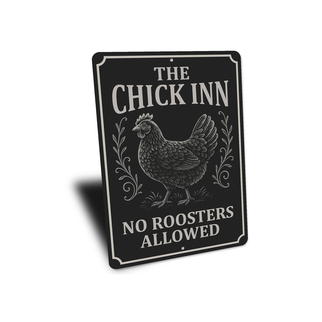 The Chick Inn Farmhouse Sign - Funny Chicken Coop Art