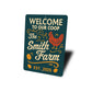 Personalized Farmhouse Coop Sign - Welcome to Our Coop