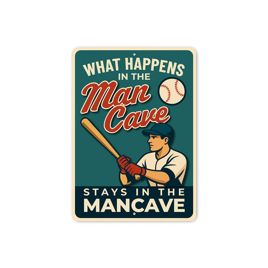 The Original Man Cave Sign What Happens Stays Here