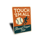 Round-Tripper Time Baseball Aluminum Home Run Sign
