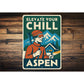 Aspen Colorado Sign Elevate Your Chill Metal Art
