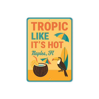 Retro Tropical Metal Wall Art Tropic Like It's Hot Decor
