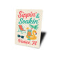 Retro Beach Bar Sign Sippin Soakin Florida Decor