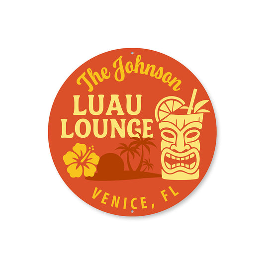 Retro Tiki Bar Sign Custom Luau Lounge Decor
