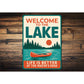 Lake House Metal Sign Life is Better at the Water's Edge