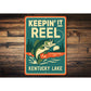 Rustic Lake Metal Sign Keepin' It Reed Kentucky Lake Decor