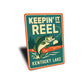 Rustic Lake Metal Sign Keepin' It Reed Kentucky Lake Decor